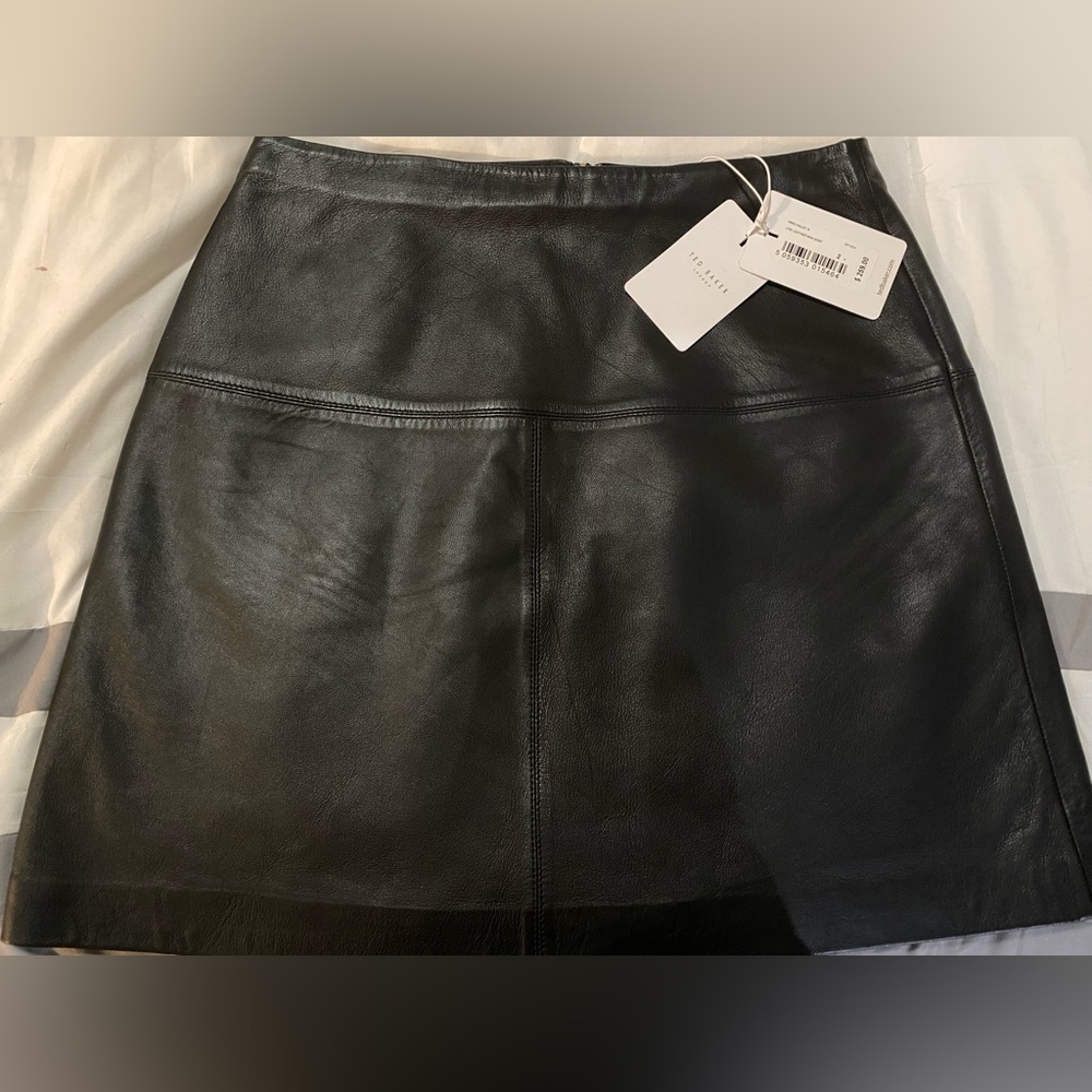 Mini leather skirt, of Ted Baker London